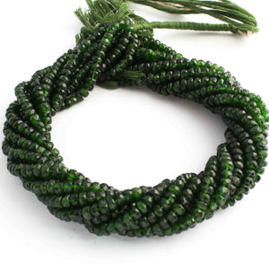 1 Strand Chrome Diopside Faceted Rondelles - Chrome Diopside Rondelles Beads -5mm-6mm -13 Inches BR01105 - Tucson Beads