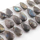 1  Strand Labradorite Faceted Briolettes -Pear Shape  Briolettes - 26mmx18mm-40mmx18mm -9 Inches BR01274 - Tucson Beads