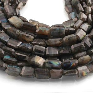 1 Strand Labradorite Faceted Briolettes -Tumble Shape Briolettes - 12mmx8mm-16mmx11mm- 10.5 Inches BR01280 - Tucson Beads