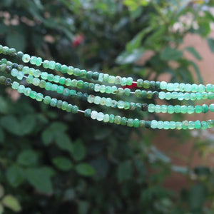 1 Strand Chrysocolla Faceted Rondelles  - Chrysocolla Round Beads 5mm 13 Inches BR227 - Tucson Beads