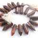 1 Strand Unakite Faceted Briolettes -  Fancy Shape Briolettes -29mmx9mm-16mmx9mm -9 Inches BR01547 - Tucson Beads