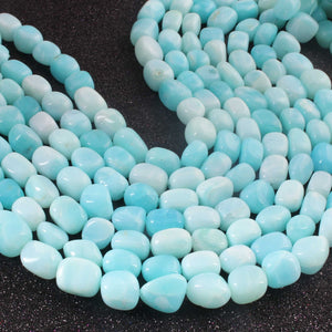 1 Strand Peru  Opal Smooth Tumble Shape Beads,  Plain Nuggets Gemstone Beads 12mmx10mm-17mmx10mm 13 Inches BR02833 - Tucson Beads