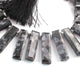 1  Long Strand Snowflack Faceted Briolettes -Rectangle Shape  Briolettes - 31mmx8mm-19mmx7mm 9 Inches BR01594 - Tucson Beads