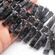 1  Long Strand Snowflack Faceted Briolettes -Rectangle Shape  Briolettes - 31mmx8mm-19mmx7mm 9 Inches BR01594 - Tucson Beads