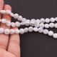 1  Strand White Moonstone Smooth   Briolettes -Coin Shape  Briolettes  7mm-8mm-8 Inches BR815 - Tucson Beads