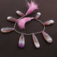 1 Strand Lavender Chalcedony Smooth Briolettes - Pear Drop Briolettes  -29mmx10mm-40mmx10mm - 8 Inches BR1257 - Tucson Beads