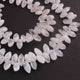 1 Long Strand White  Moonstone Smooth Briolettes - Moonstone Marquise Shape - 13mmx6mm-8mmx6mm-8Inches BR01560 - Tucson Beads