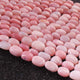 1 Strand Pink  Opal Smooth Tumble Shape Beads,  Plain Nuggets Gemstone Beads 10mmx9mm-14mmx8mm 13 Inches BR02829 - Tucson Beads