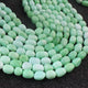 1 Strand Green Opal Smooth Tumble Shape Beads,  Plain Nuggets Gemstone Beads 11mmx9mm-14mmx9mm 13 Inches BR02828 - Tucson Beads