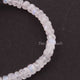 1 Strand White Rainbow Moonstone Faceted Rondelles Beads, Blue Flash Fire Rainbow Moonstone Round Beads 6mm-8mm 9 Inches BR3410 - Tucson Beads