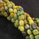 1 Strand Green&Yellow  Opal Smooth Tumble Shape Beads,  Plain Nuggets Gemstone Beads 11mmx8mm-13mmx9mm 13 Inches BR02827 - Tucson Beads