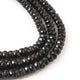 1 Strand Black Onyx Faceted Briolettes  -Roundelles Round Wheels Shape Beads Briolettes  6mm - 12.5 inches BR3286 - Tucson Beads