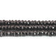 1 Strand Black Onyx Faceted Briolettes  -Roundelles Round Wheels Shape Beads Briolettes  6mm - 12.5 inches BR3286 - Tucson Beads