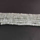 1  Strand Grey Moonstone  Faceted Rondelles - Round Shape Rondelles - 8mm-11mm 8 Inches BR02141 - Tucson Beads