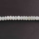 1  Strand Grey Moonstone  Faceted Rondelles - Round Shape Rondelles - 8mm-11mm 8 Inches BR02141 - Tucson Beads