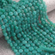 1 Strand Natural Chrysoprase Faceted Small Coin Briolettes- Gemstone Faceted  Beads -7mm-8mm- 8 Inch BR02814 - Tucson Beads