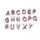 1 Pc Ruby 925 Sterling Silver Alphabet "A to Z" Letter Charm Pendant PDC873 - Tucson Beads