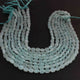 1 Long Strand Aqua Chalcedony  Smooth Briolettes -Oval Shape Briolettes - 7mmx6mm-9mmx7mm - 12.5 Inches BR02148 - Tucson Beads