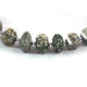 1 Strand Green Jasper Faceted Briolettes - Fancy Shape Briolettes -7mmx10mm-7mmx8mm -9 Inches BR01592 - Tucson Beads