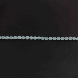 1 Long Strand Aqua Chalcedony  Smooth Briolettes -Oval Shape Briolettes - 7mmx6mm-9mmx7mm - 12.5 Inches BR02148 - Tucson Beads