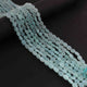 1 Long Strand Aqua Chalcedony  Smooth Briolettes -Oval Shape Briolettes - 7mmx6mm-9mmx7mm - 12.5 Inches BR02148 - Tucson Beads