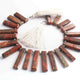 1  Strand  Unakite Faceted Briolettes -Rectangle Shape  Briolettes  18mmx7mm-32mmx6mm 9 Inches BR1176 - Tucson Beads