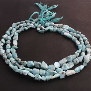 1 Strand Larimar Faceted Briolettes  - Nuggets Shape Briolettes - 5mmx6mm-16mmx9mm 16 inch BR272 - Tucson Beads