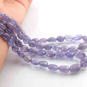 1 Long Strand Tenzanite  Smooth Briolettes -Oval Shape Briolettes -9mmx7mm-19mmx9mm -20 Inches BR01266 - Tucson Beads