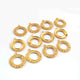 10 Pcs Beautiful Gold  Designer Round  Charm Pendant- 24k Matte Gold Plated Round Pendant - 31mmx26mm GPC1384 - Tucson Beads