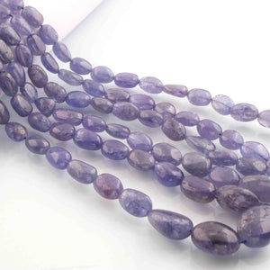 1 Long Strand Tenzanite  Smooth Briolettes -Oval Shape Briolettes -9mmx7mm-13mmx14mm - 18 Inches BR01264 - Tucson Beads