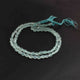 1 Long Strand  Aqua Chalcedony  Smooth Briolettes - Oval Shape Briolettes - 7mmx6mm-9mmx7mm -13 Inches BR02178 - Tucson Beads