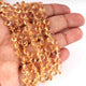 1 Strand Citrine Faceted Briolettes - Heart Shape Briolettes  6mm-7mm, 8 inches BR1267 - Tucson Beads