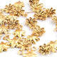 10 Pcs Beautiful Gold Flower Charm Pendant- 24k Matte Gold Plated Pendant - 18mmx12mm GPC1390 - Tucson Beads