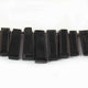 1 Strand Black Onyx  Faceted Rectangle Shape Briolettes - Jewelry Making Supplies - 38mmx12mm-20mmx11mm 9 Inch BR3261 - Tucson Beads