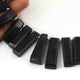 1 Strand Black Onyx  Faceted Rectangle Shape Briolettes - Jewelry Making Supplies - 38mmx12mm-20mmx11mm 9 Inch BR3261 - Tucson Beads