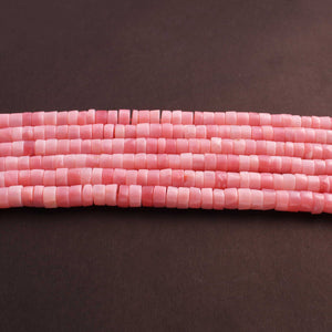 1  Strand  Pink Opal Wheel Shape Smooth Briolettes  - Wheel Shape Briolettes 7mm  14 Inches BR02480 - Tucson Beads