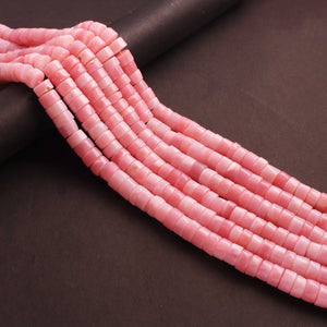 1  Strand  Pink Opal Wheel Shape Smooth Briolettes  - Wheel Shape Briolettes 7mm  14 Inches BR02480 - Tucson Beads