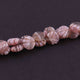 1  Long Strand Shaded Pink Opal Briolette, Pink Opal Carved Smooth Beads, Gemstone Briolettes ,15mm-12mm, 9.5 Inches,  BR3131 - Tucson Beads