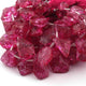 1 Long Strand Pink Crystal Faceted Briolettes-Fancy Shape  Briolettes 31mmx25mm-10mmx11mm -8 Inches BR0263 - Tucson Beads