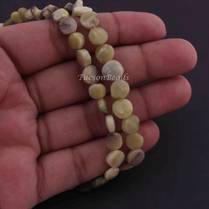 1 Strand Shaded Lemon Jade Beads, Faceted Beads, Lemon Jade Beads,Gemstone Briolettes 8mmx6mm 8 Inches, BR3151 - Tucson Beads