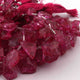 1 Long Strand Pink Crystal Faceted Briolettes-Fancy Shape  Briolettes 31mmx25mm-10mmx11mm -8 Inches BR0263 - Tucson Beads