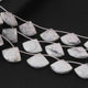 1 Strand Natural White Howlite , Faceted Triangle Shape Briolettes - Jewelry Making Supplies - 20mmx17mm 9 Inch BR3237 - Tucson Beads