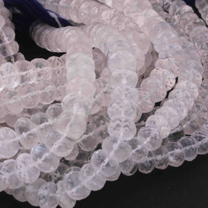 1 Strand Crystal Faceted  Rondelles- Rondelles Beads -8mm-9mm - 10 Inches BR0625 - Tucson Beads