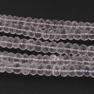 1 Strand Crystal Faceted  Rondelles- Rondelles Beads -8mm-9mm - 10 Inches BR0625 - Tucson Beads