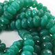 1  Strand Green Onyx Faceted Roundels - Round Shape  Roundels   7mm-11mm - 9.5  Inches BR0548 - Tucson Beads