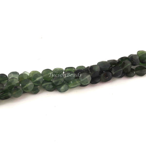 1 Strand Serpentine Faceted   Briolettes -Coin Shape  Briolettes - 8mmx7mm  8 Inches BR3158 - Tucson Beads