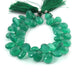 1  Strand Green Onyx Faceted Briolettes -Pear Shape Briolettes 15mmx10mm 8 Inches BR3086 - Tucson Beads