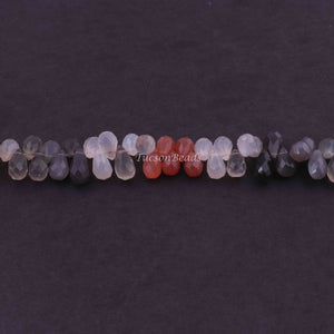 1 Strand Multi Moonstone Faceted Briolettes -Tear Shape  Briolettes - 13mmx6mm-5mmx6mm 10 Inches BR3146 - Tucson Beads