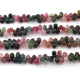 1 Strand Multi Tourmaline Faceted Tear Drop Briolettes - Multi Tourmaline Tear Drop Beads 7mmx4mm-9mmx5mm 9 Inch BR0256 - Tucson Beads