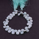 1  Strand Amazonite Silver Coated Faceted Briolettes  -Heart Shape Briolettes  8mm -8 Inches BR3178 - Tucson Beads